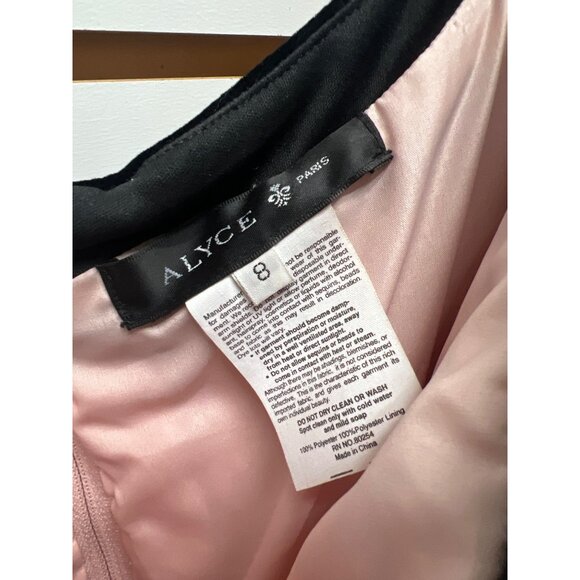 Alyce Paris Pink and Black Floral Formal Maxi Skirt - Picture 6 of 8